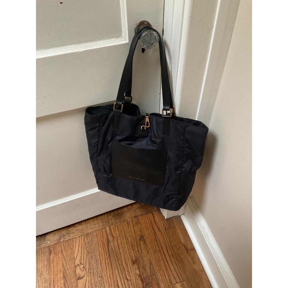 New Marc by Marc Jacobs Nylon Travel Reversible Tote Black Black